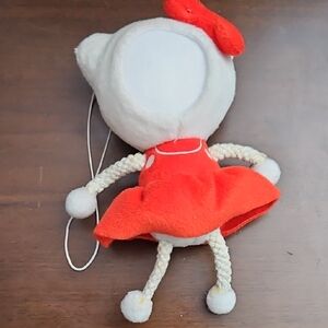 Red and White Plush Toy - Frame